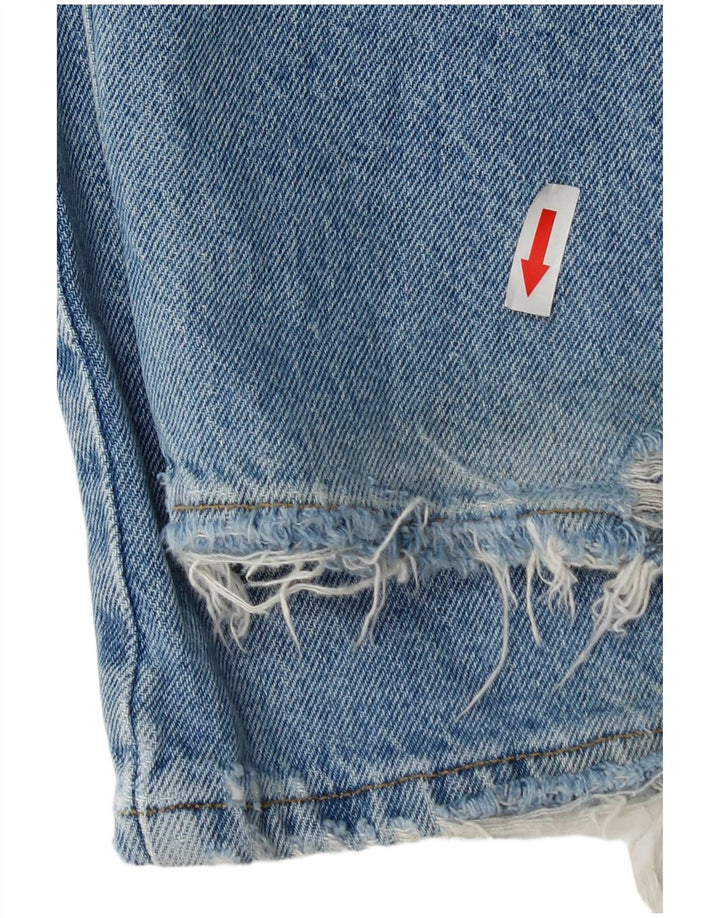 Zara Femme Cargo Loose Jeans EU 40 Medium W30 L30 Bleu Coton