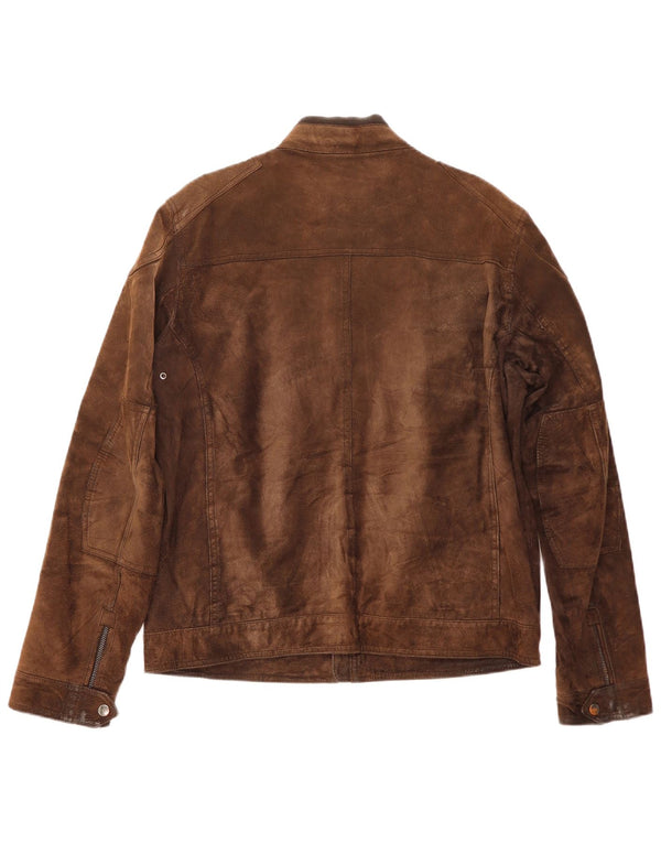 Conbipel Veste en Daim Homme IT 52 Grand Cuir Marron