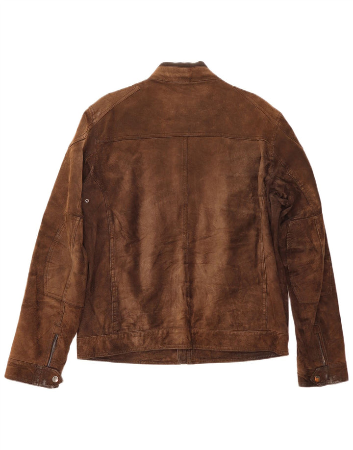 Conbipel Veste en Daim Homme IT 52 Grand Cuir Marron