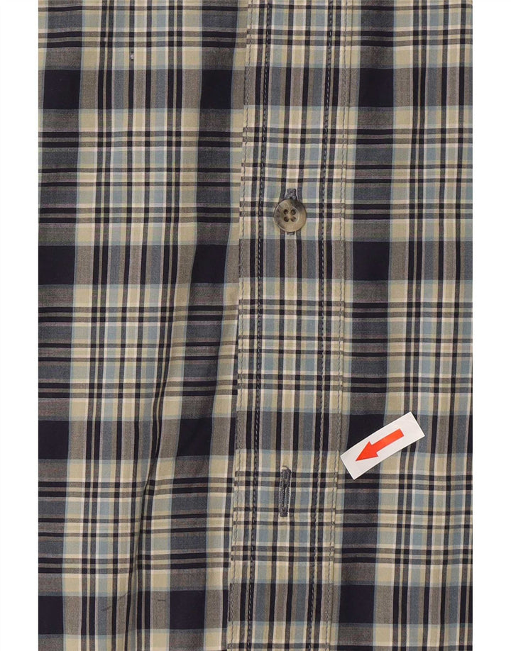 Chemise homme Timberland en coton à carreaux bleu moyen
