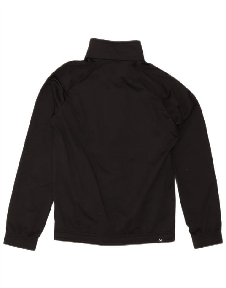 PUMA Veste de survêtement graphique pour garçon 11-12 ans Noir Colourblock