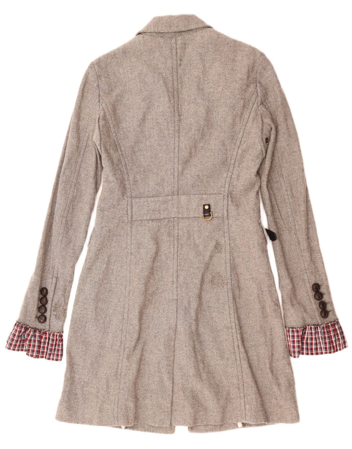 Dsquared2 Pardessus Femme IT 42 Laine à Chevrons Gris Moyen