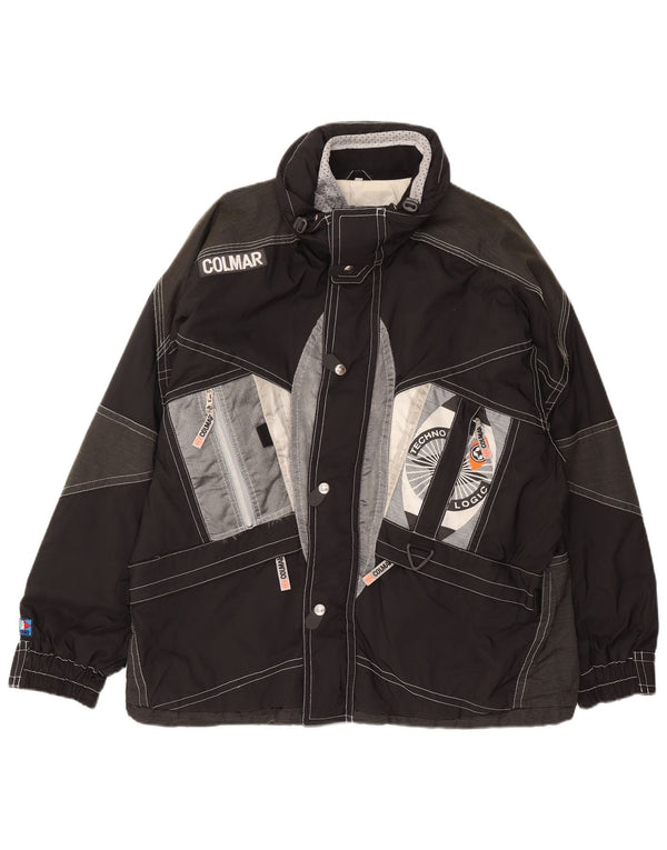 Colmar Veste de ski à capuche pour homme IT 52 Large Black Colourblock