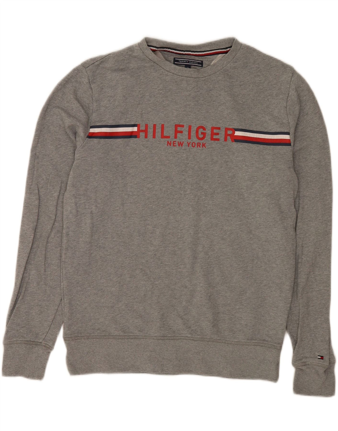 Tommy Hilfiger Sweat Vintage Fit Homme Gris Moyen Moucheté