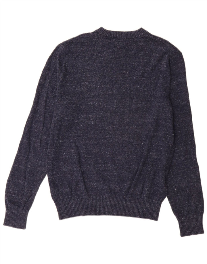 Gap Pull Col Ras Du Cou Homme Bleu Marine Moyen Moucheté Coton