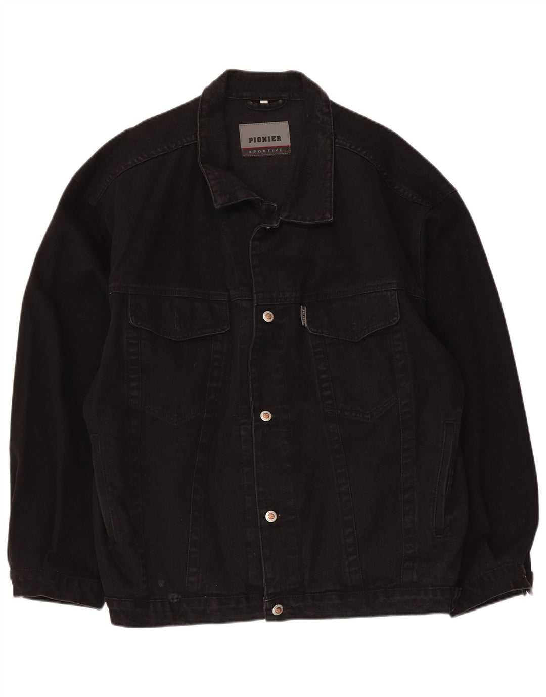 Pionier Veste en Jean Homme UK 44 2XL Coton Noir