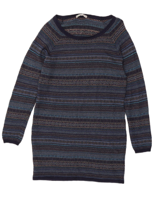 Marks & Spencer Robe pull pour femme UK 44 Bleu marine moyen Fair Isle