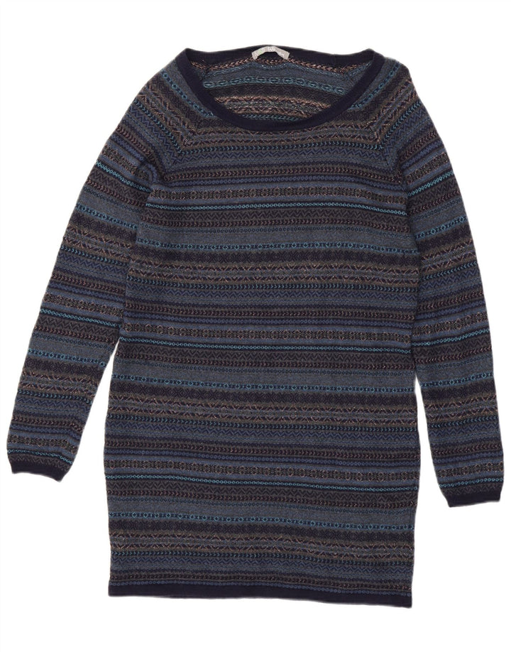 Marks & Spencer Robe pull pour femme UK 44 Bleu marine moyen Fair Isle