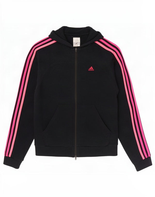 Adidas Pull à capuche zippé fille 13-14 ans Noir Coton