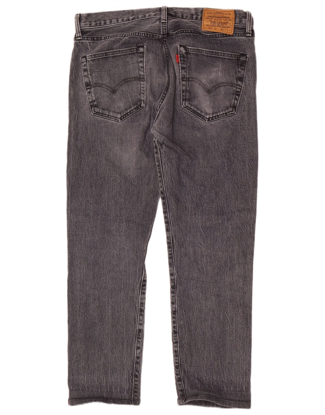 Levi's Jean Droit 501 Homme W33 L28 Gris Coton