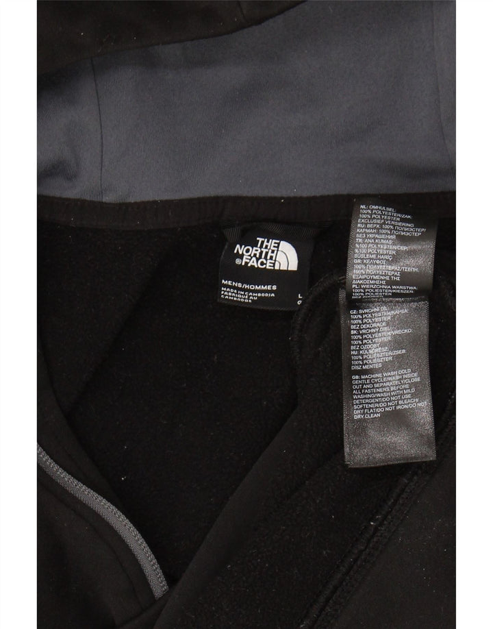 The North Face Pull à capuche avec col zippé pour homme Taille L Noir Polyester