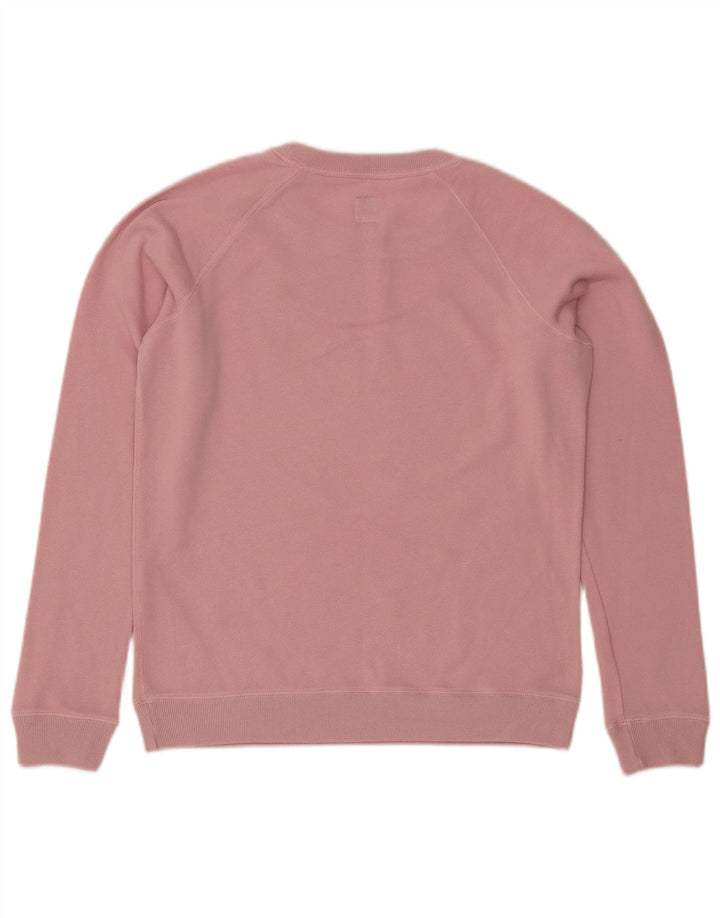 JACK WILLS Sweat-shirt surdimensionné pour femme UK 10 Petit coton rose