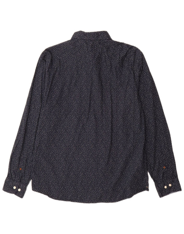 Jack & Jones Chemise Homme XL Bleu Marine Pois Coton
