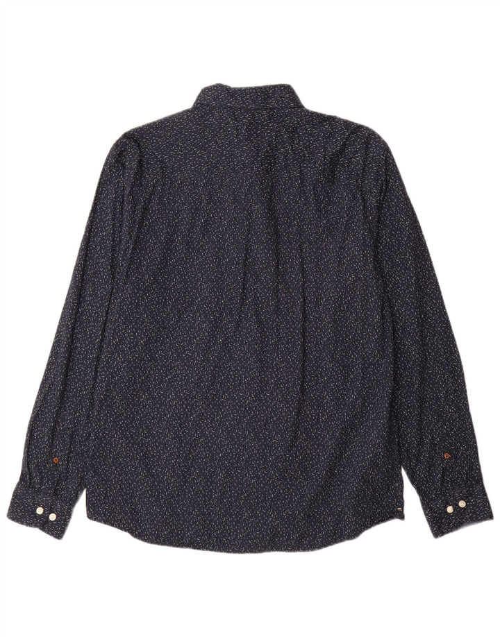 Jack & Jones Chemise Homme XL Bleu Marine Pois Coton