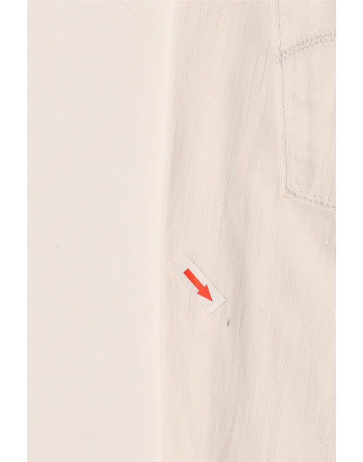 LEVI'S Jean Capri 515 pour femme US 14 Large W36 L20 Coton Blanc