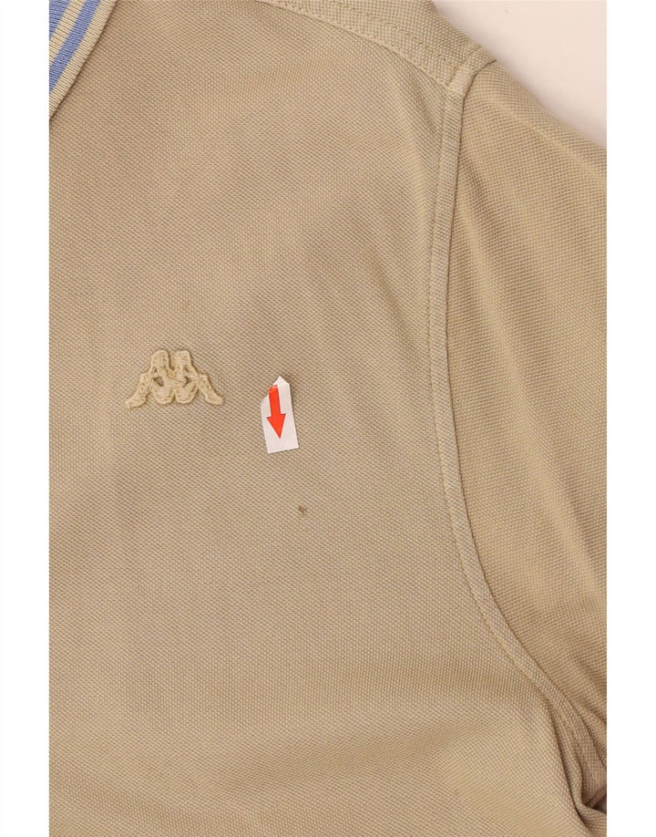 Kappa Polo Homme Beige Moyen Coton