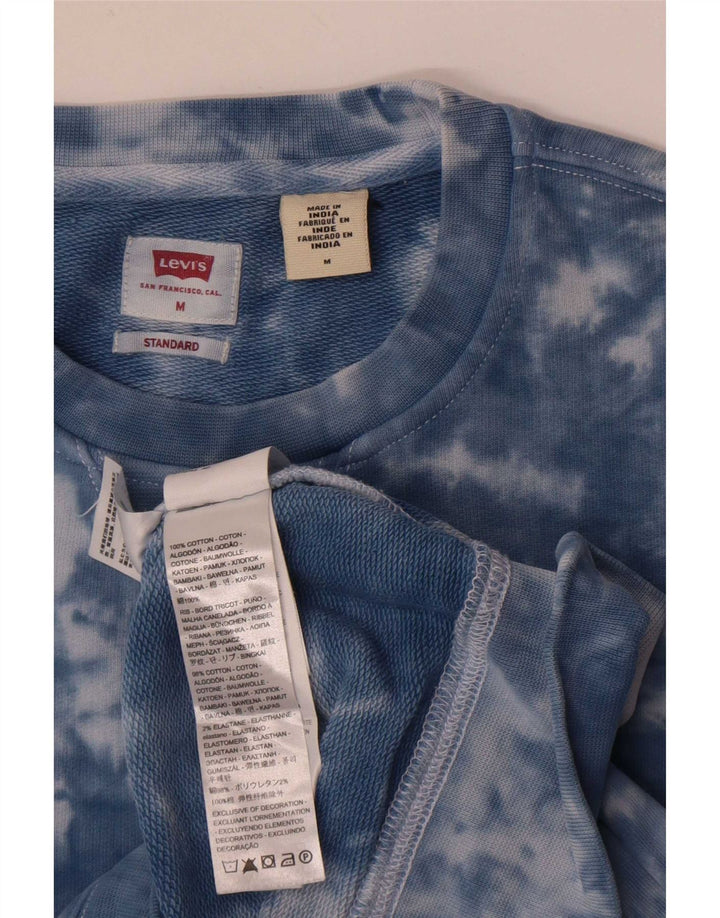 Levi's Sweat-Shirt Coupe Standard Homme Bleu Moyen Tie Dye Coton
