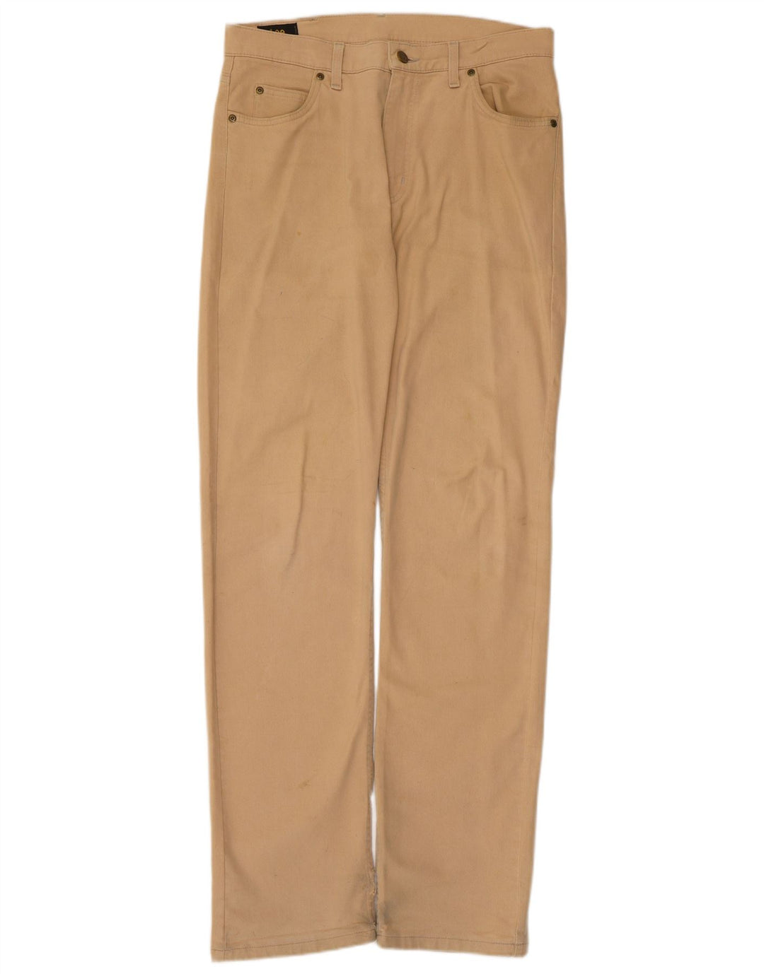 Lee Pantalon décontracté droit pour homme W32 L34 Beige Coton