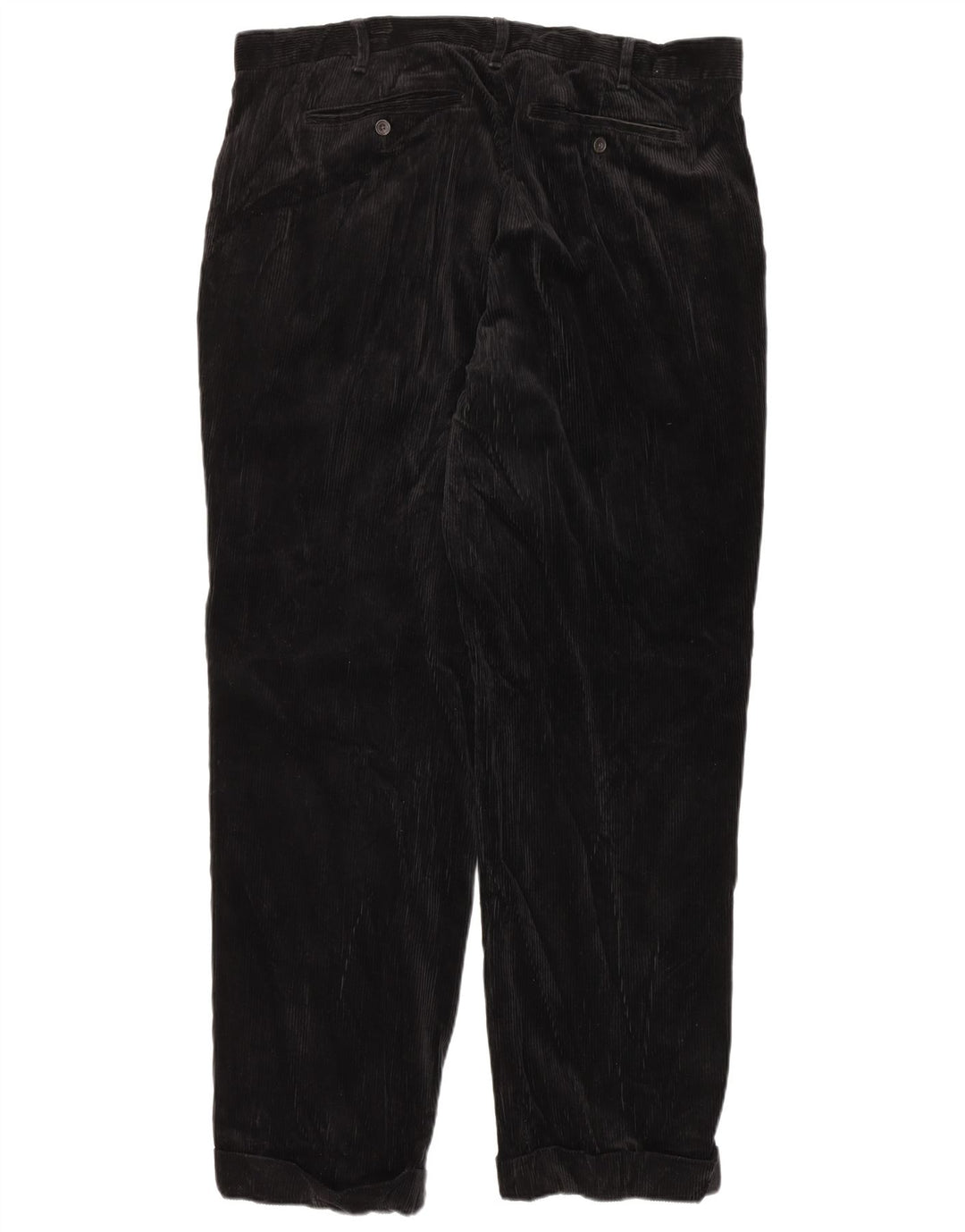 EDDIE BAUER Pantalon en velours côtelé pour homme, coupe décontractée, W40 L34, noir
