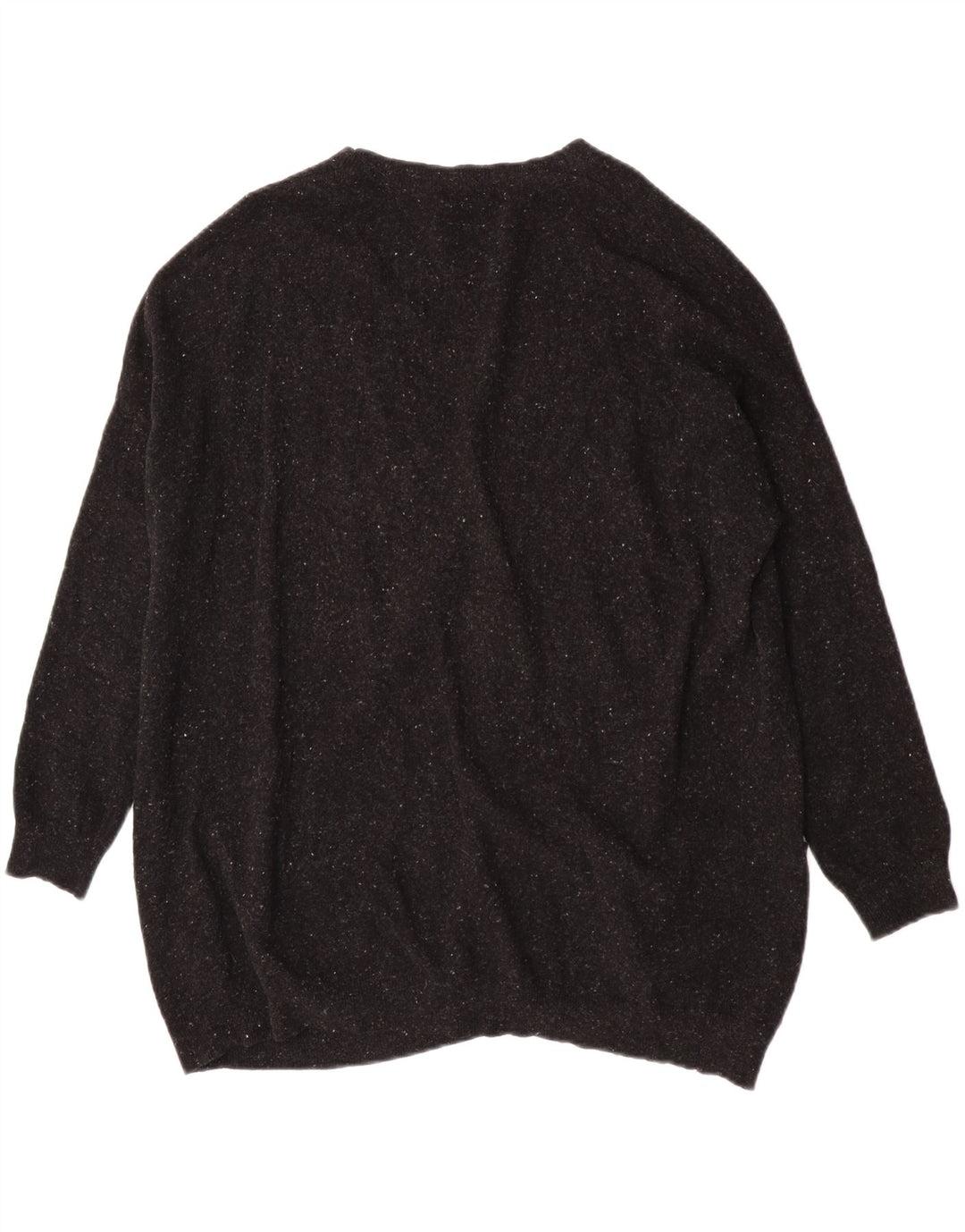 Cos Cardigan surdimensionné pour femme UK 10 Petite laine mouchetée noire