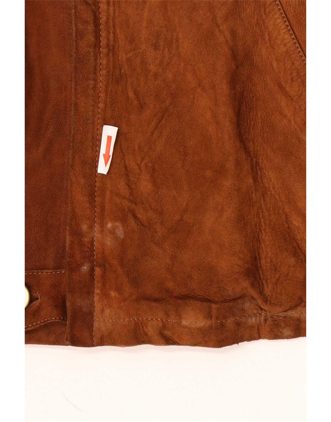 veste en daim homme vintage UK 38 Brun moyen