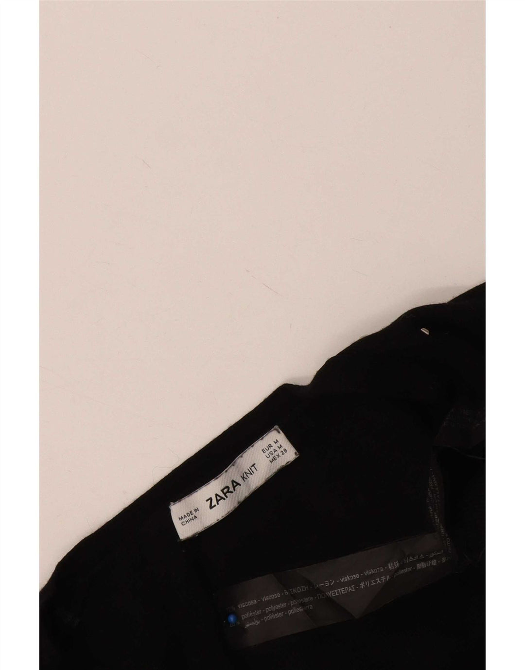 Zara Femme Boléro Jumper UK 12 Medium Noir Spotted Viscose