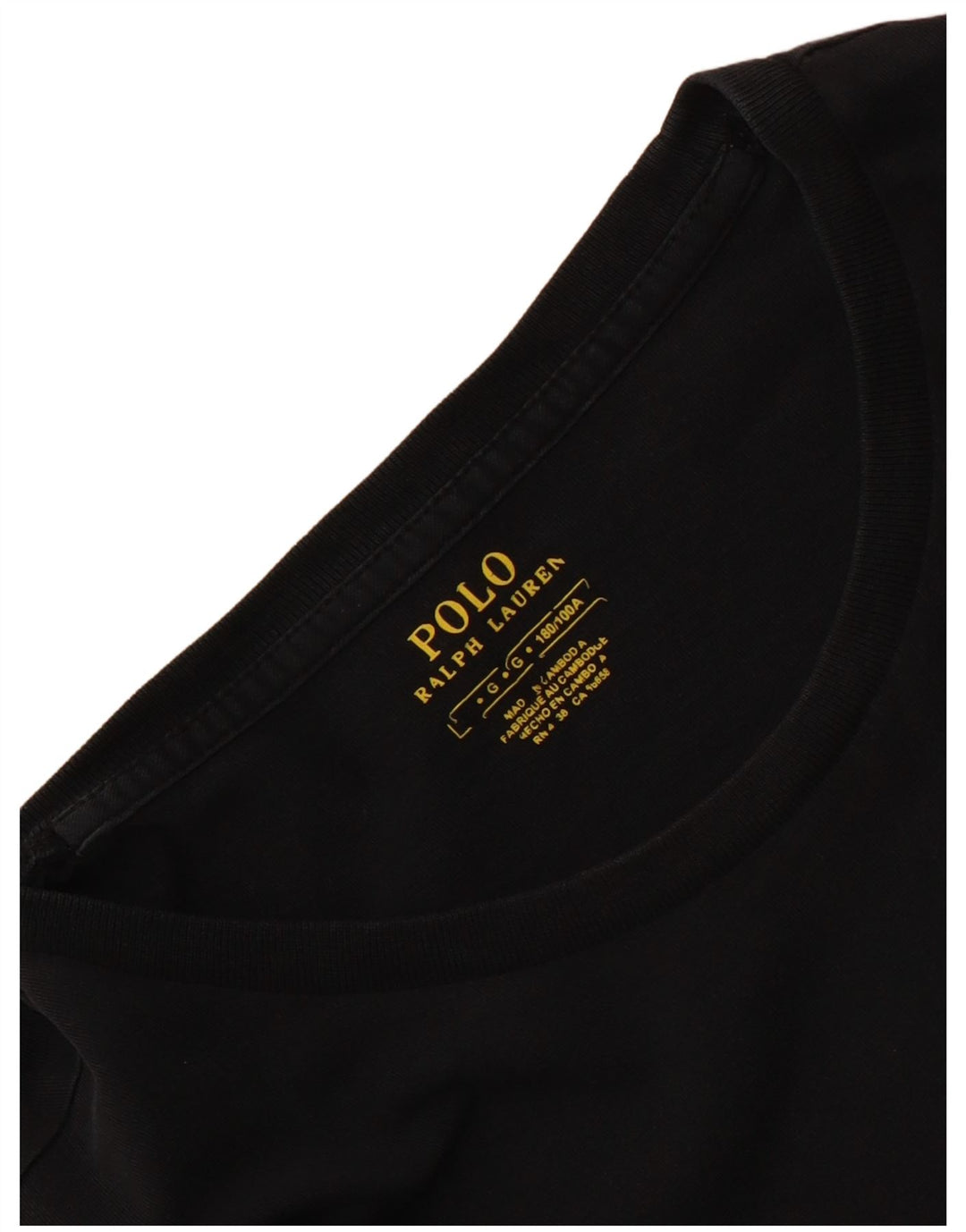 Polo Ralph Lauren T-shirt pour femme UK 16 Large Noir