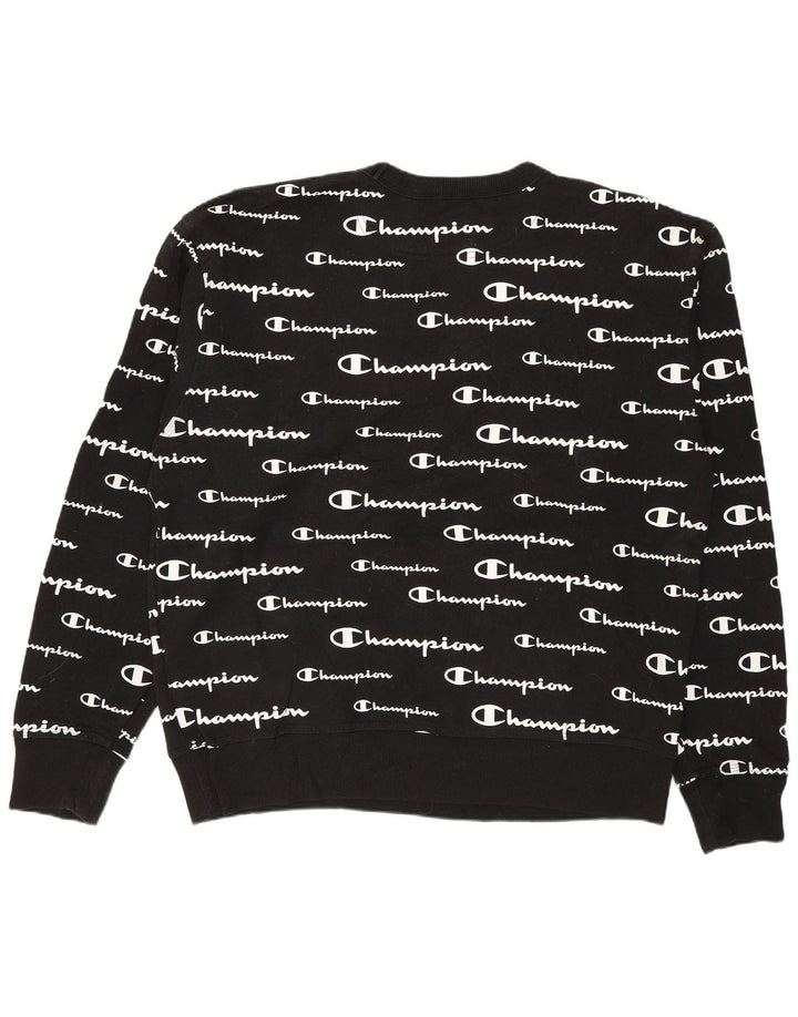 Champion Sweat-Shirt Graphique Homme Noir Moyen Coton