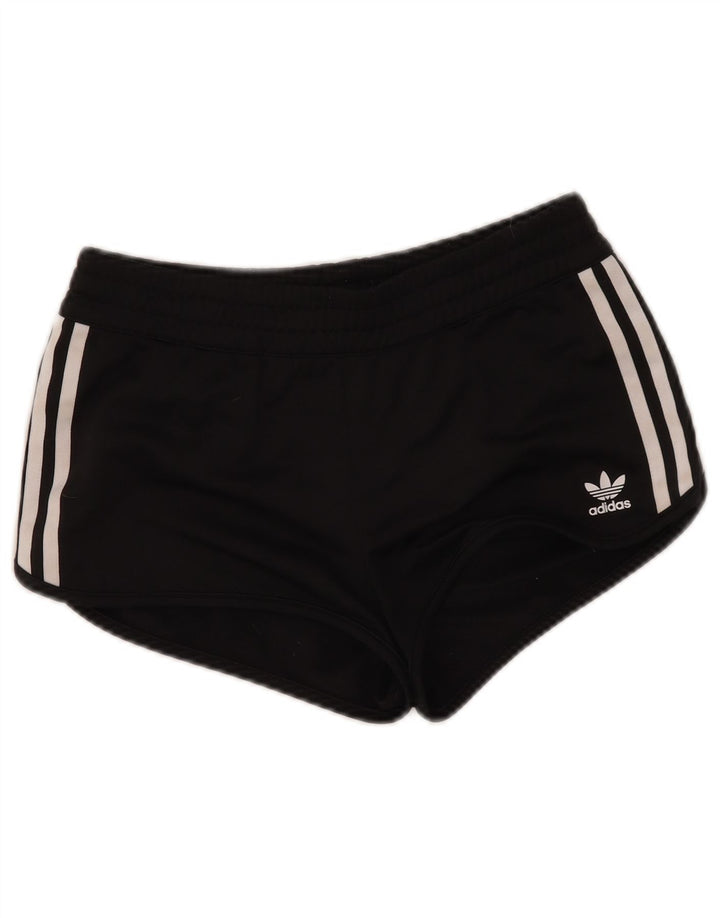 Adidas Short de sport pour femme UK 10 Petit Noir Polyester