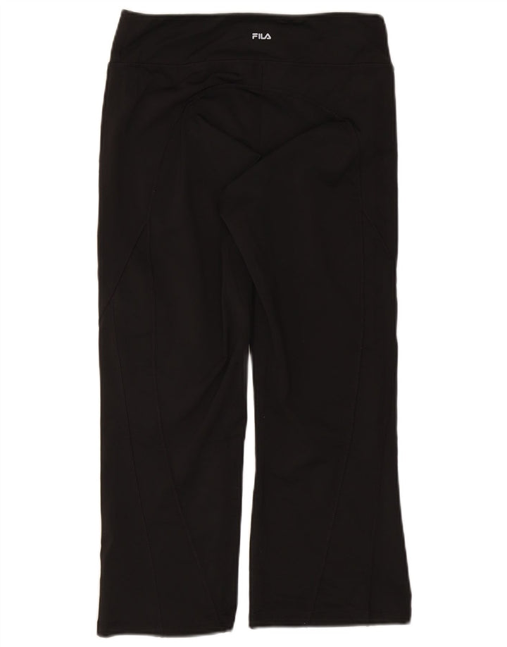 Fila Pantalon de survêtement pour femme UK 12 Medium Noir Polyester