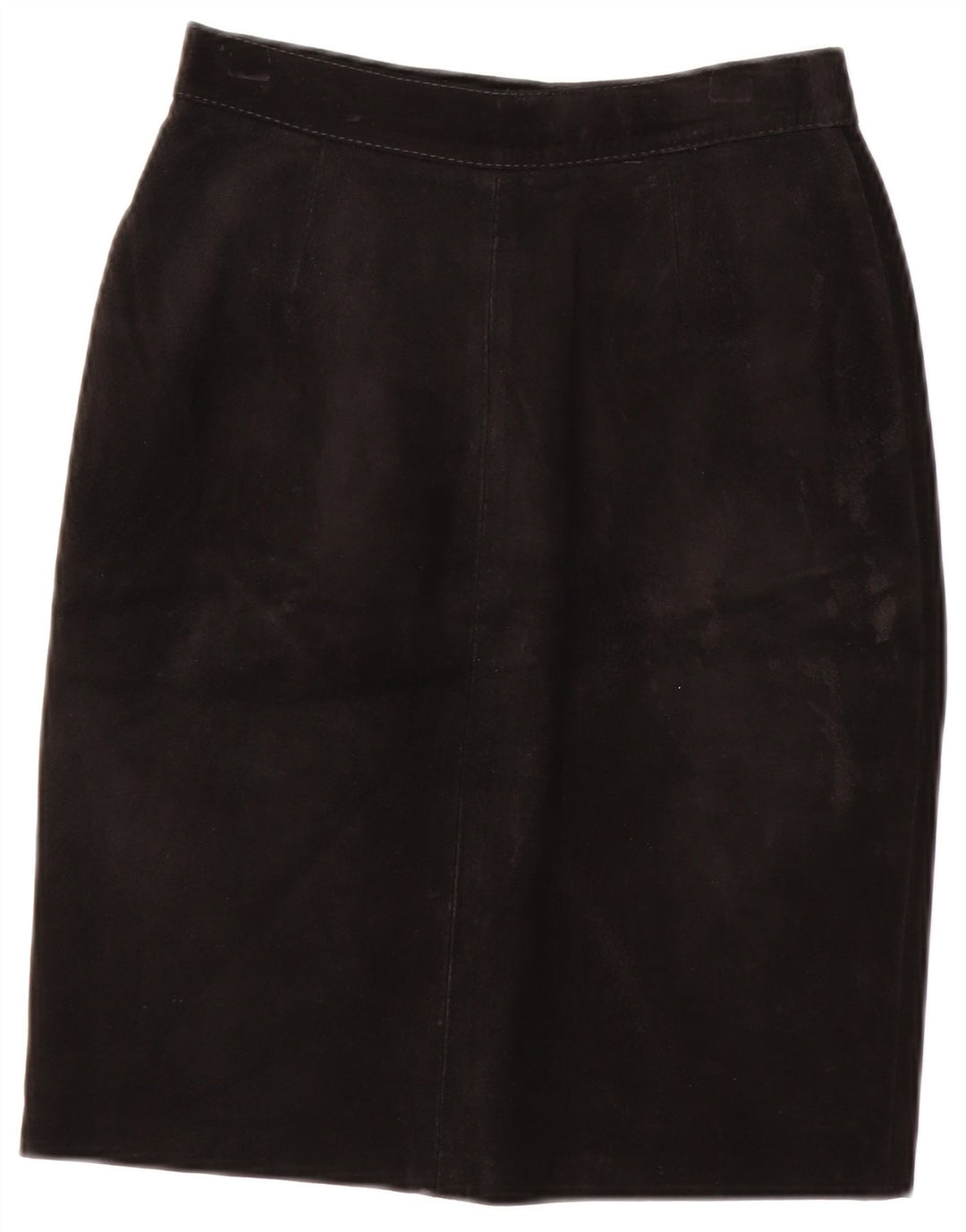 jupe en daim femme vintage IT 40 Small W24 Noir