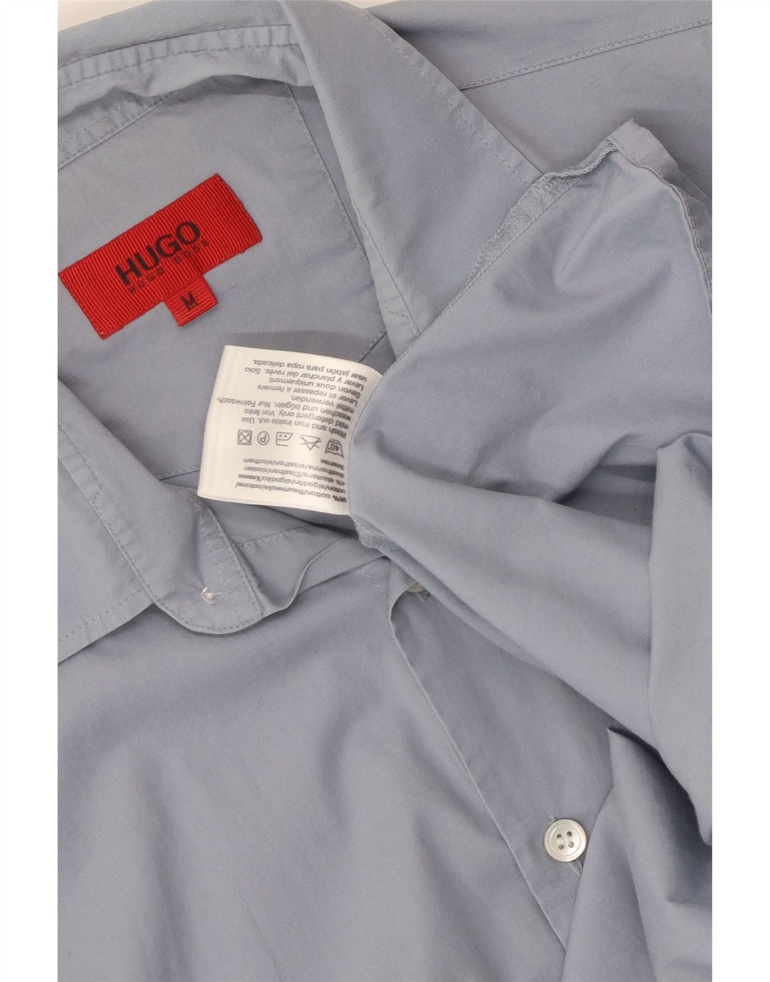 Hugo Boss Chemise Homme Bleu Moyen Coton