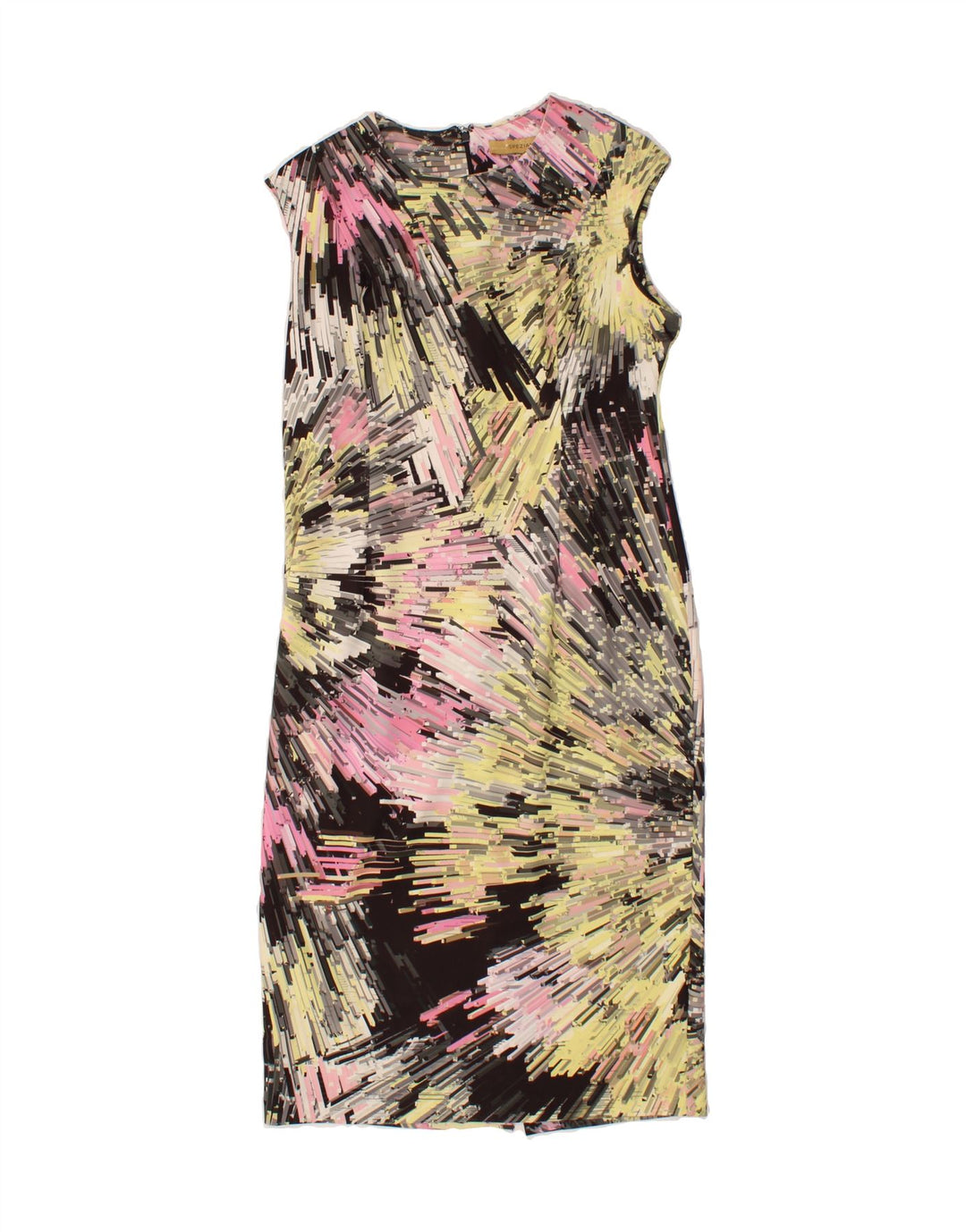 PER UNA Womens Abstract Pattern Sheath Dress UK 14 Medium Multicoloured Vintage Per Una and Second-Hand Per Una from Messina Hembry 