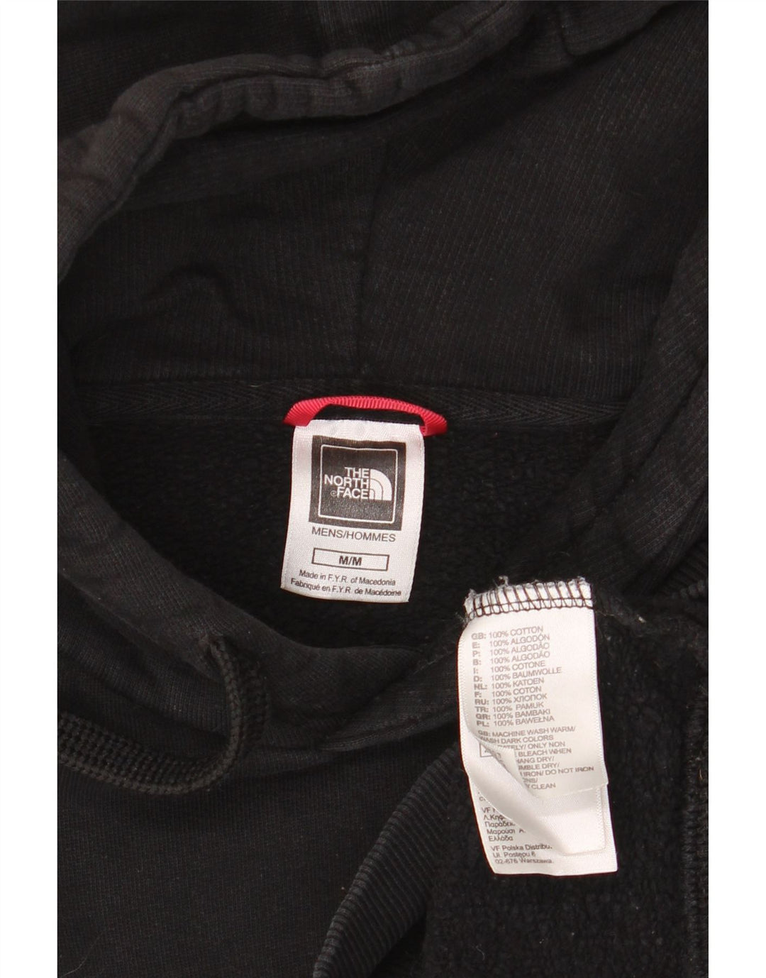 The North Face Pull à capuche graphique pour homme en coton noir moyen