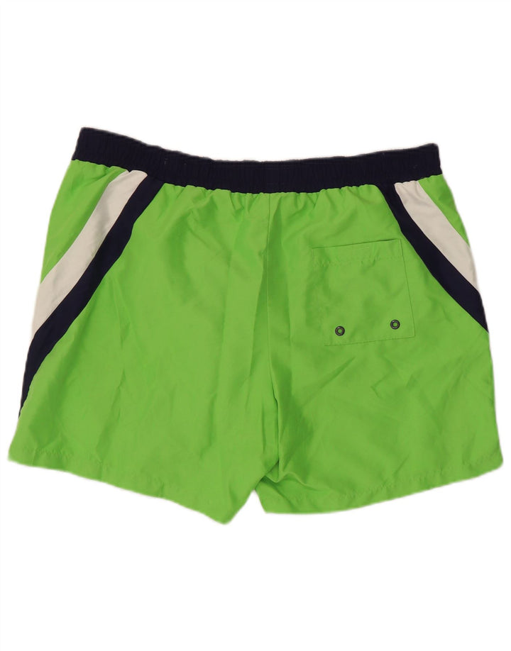 Fila Short de Bain Homme Vert Moyen Colourblock Polyester