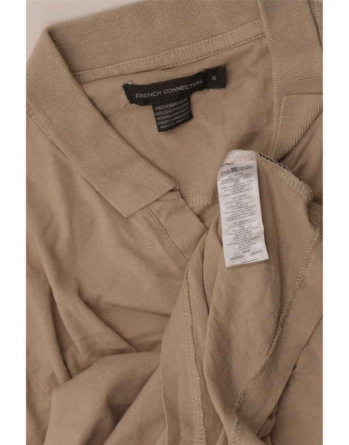 French Connection Polo Homme XL Coton Beige
