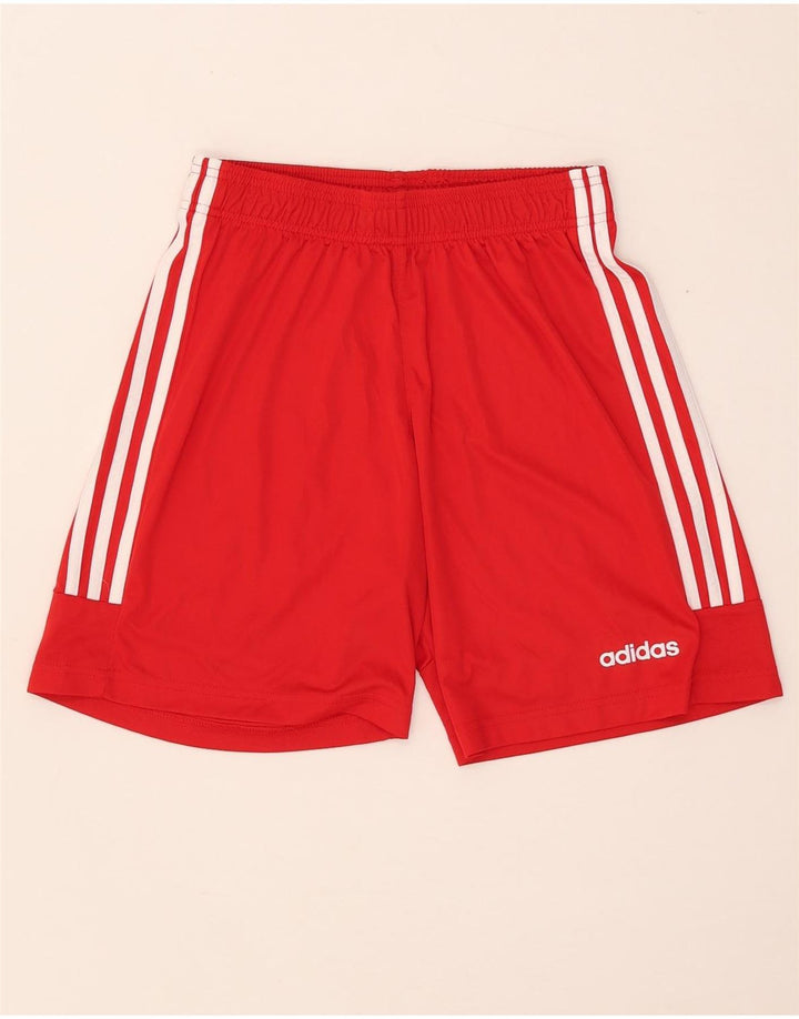 Adidas Short de Sport Climalite Homme Rouge Moyen Polyester