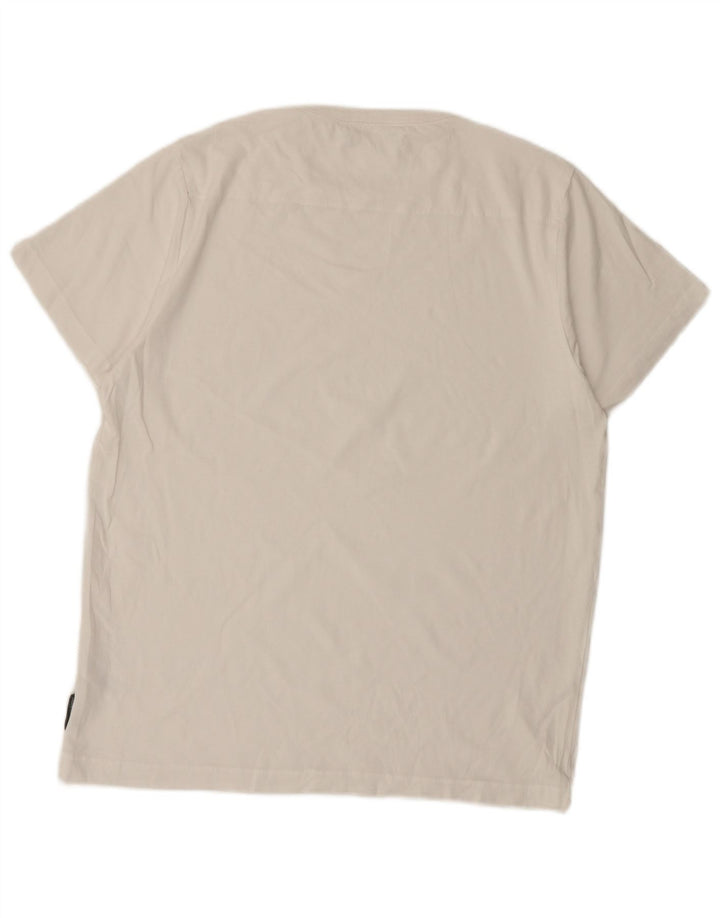 French Connection T-Shirt Homme Haut XL Blanc Coton