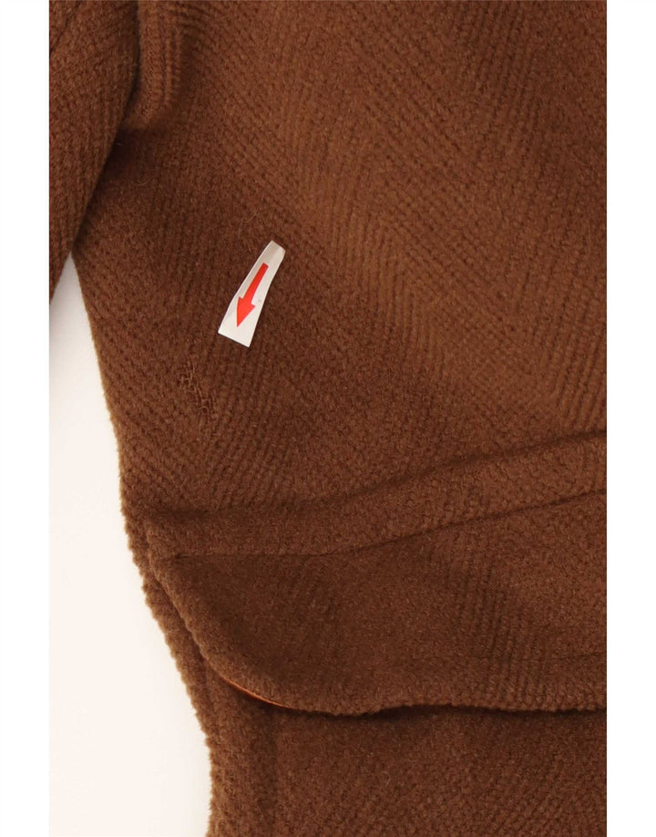DAKS Duffle-coat à capuche pour homme IT 48 en laine marron moyen