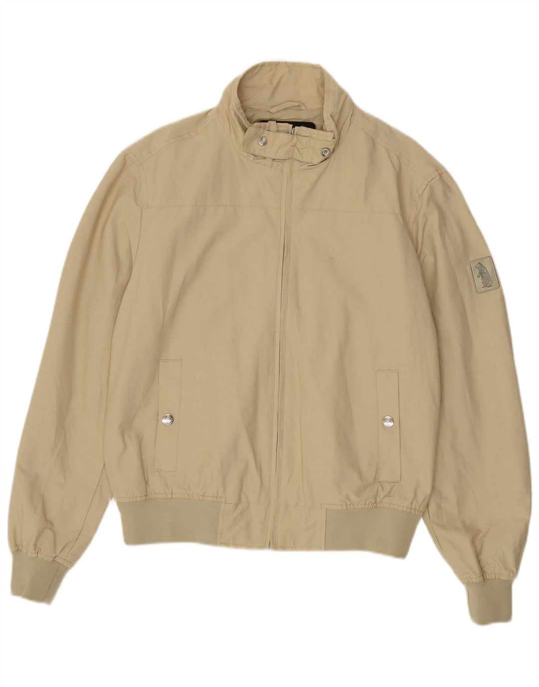 Refrigue Veste Bomber Homme UK 40 Large Beige Coton