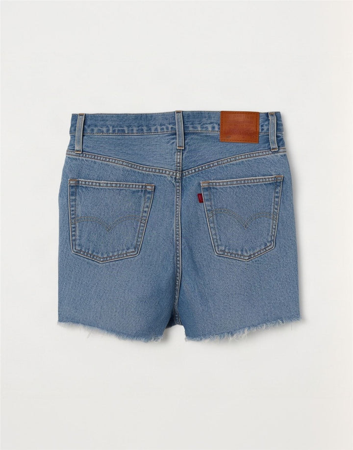 Levi's Short en Jean 501 Femme W27 Petit Bleu Coton