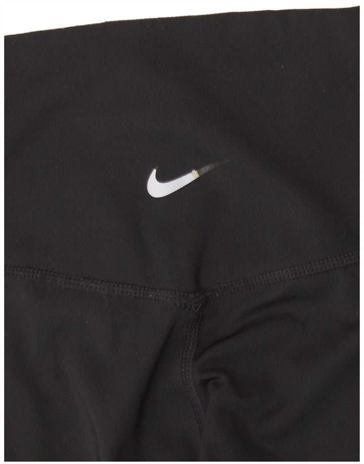 Nike Legging graphique Dri Fit pour femme UK 12 Noir moyen Polyester