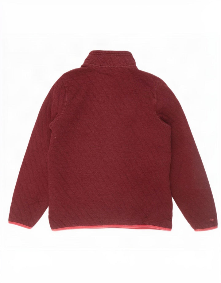 Orvis Sweat-shirt à col boutonné pour femme UK 14 en coton marron moyen