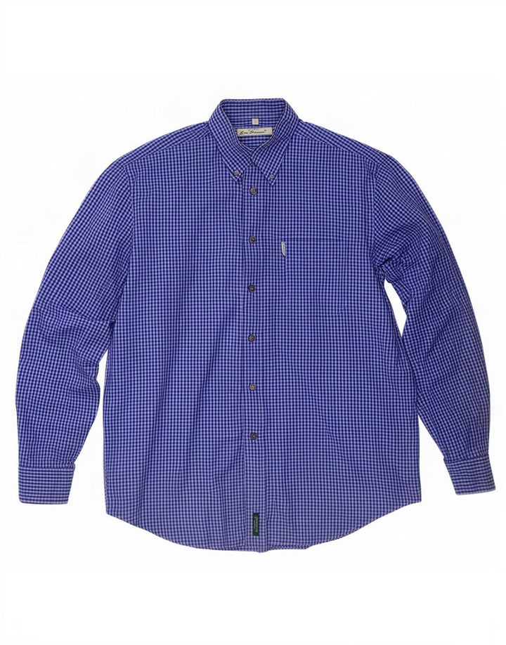Ben Sherman Chemise Homme Bleu Moyen Vichy
