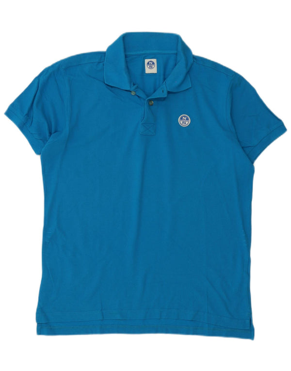 North Sails Polo Homme Bleu Moyen Coton