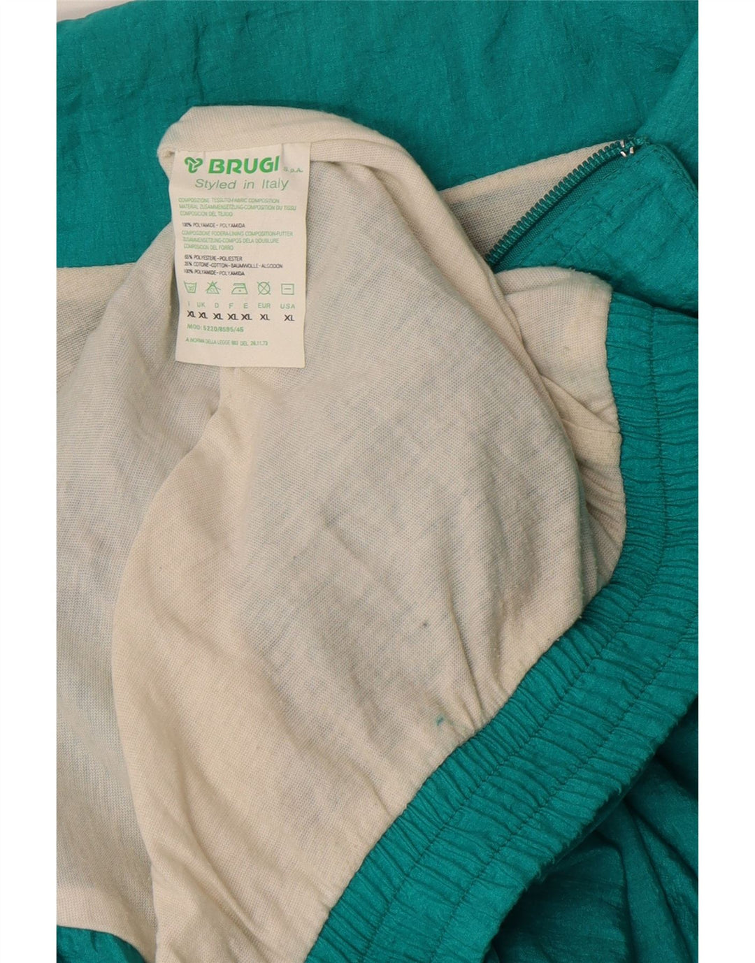 Brugi Veste de Survêtement Graphique Homme XL Turquoise Polyamide