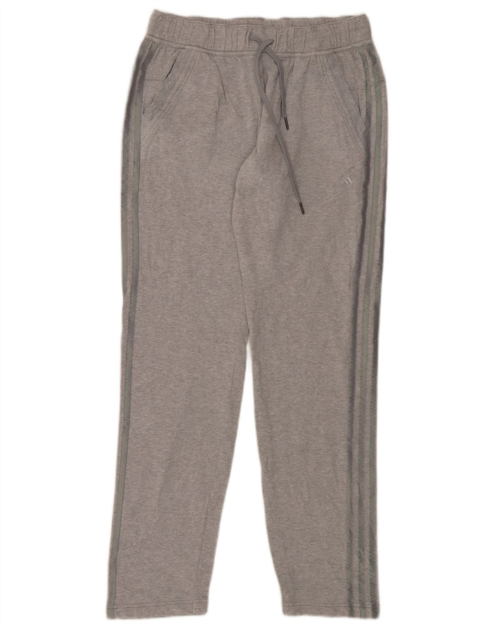 Adidas Pantalon de survêtement pour femme UK 14 Large Gris Coton