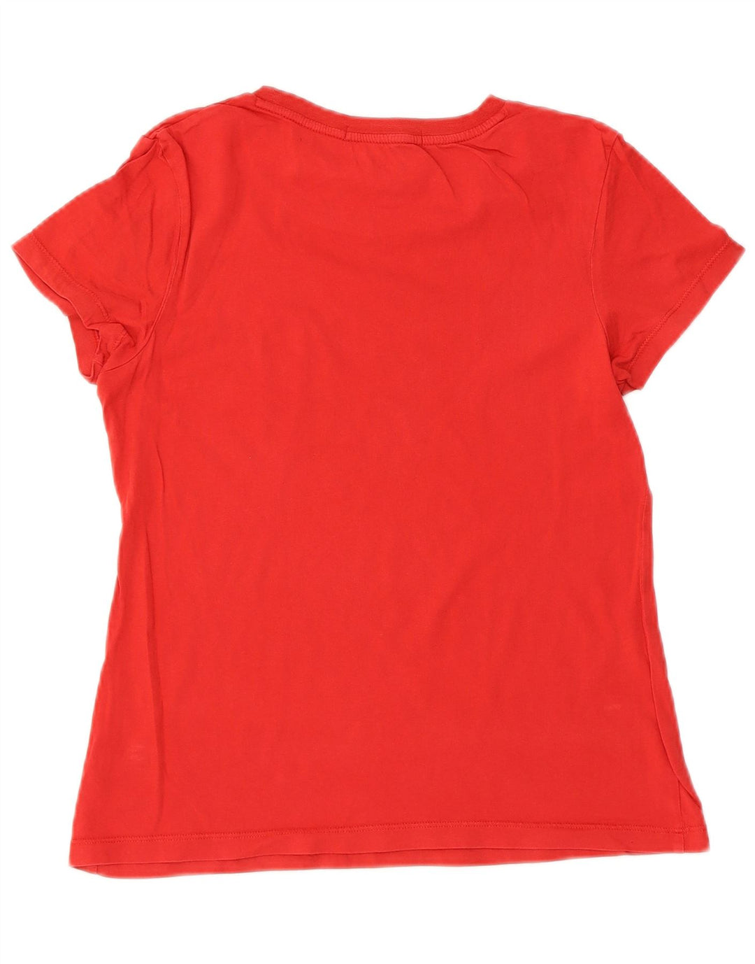 Calvin Klein Jeans T-shirt graphique pour femme UK 12 Rouge moyen