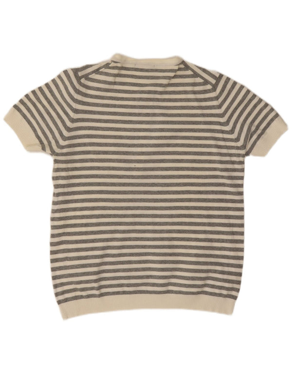 Zara Polo Homme Large Gris Rayé