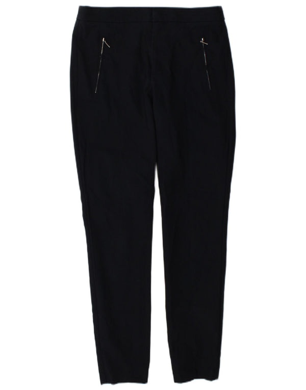 Pantalon décontracté skinny Zara femme petit W26 L28 coton bleu marine